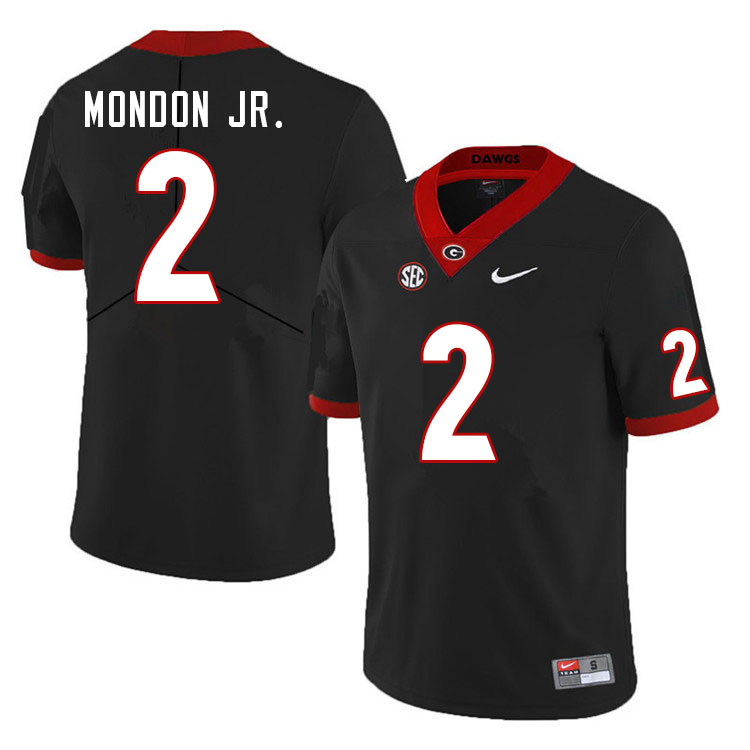 Men #2 Smael Mondon Jr. Georgia Bulldogs College Football Jerseys Sale-Black - Click Image to Close